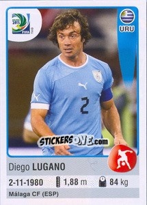 Sticker Diego Lugano - FIFA Confederation Cup Brazil 2013 n. 168 - Panini