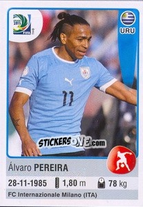 Sticker Álvaro Pereira - FIFA Confederation Cup Brazil 2013 n. 175 - Panini