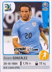 Sticker Álvaro González - FIFA Confederation Cup Brazil 2013 - Panini