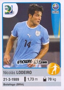 Cromo Nicolás Lodeiro - FIFA Confederation Cup Brazil 2013 - Panini