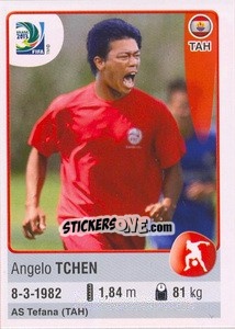 Cromo Angelo Tchen - FIFA Confederation Cup Brazil 2013 - Panini