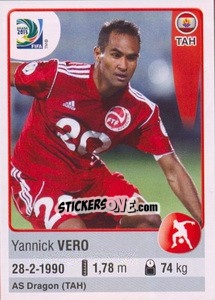 Sticker Yannick Vero - FIFA Confederation Cup Brazil 2013 - Panini