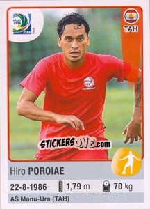 Figurina Hiro Poroiae - FIFA Confederation Cup Brazil 2013 - Panini