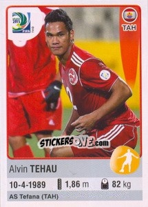 Cromo Alvin Tehau - FIFA Confederation Cup Brazil 2013 - Panini