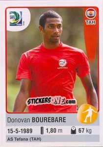Figurina Donovan Bourebare - FIFA Confederation Cup Brazil 2013 - Panini