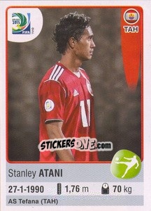 Figurina Stanley Atani - FIFA Confederation Cup Brazil 2013 - Panini
