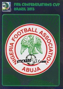 Figurina Badge Nigeria - FIFA Confederation Cup Brazil 2013 - Panini