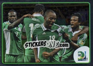 Cromo Celebration Nigeria - FIFA Confederation Cup Brazil 2013 - Panini