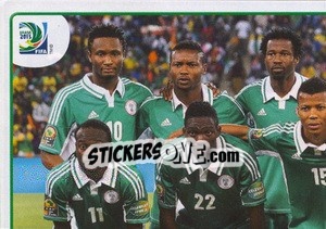 Figurina Team Nigeria - FIFA Confederation Cup Brazil 2013 - Panini