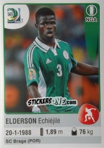 Sticker Elderson Echiéjilé - FIFA Confederation Cup Brazil 2013 - Panini