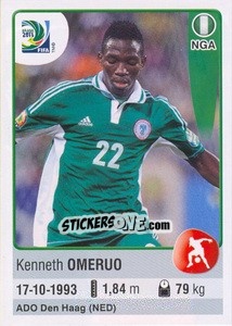 Sticker Kenneth Omeruo - FIFA Confederation Cup Brazil 2013 - Panini