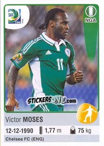 Figurina Victor Moses - FIFA Confederation Cup Brazil 2013 - Panini