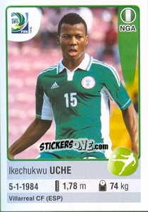 Cromo Ikechukwu Uche - FIFA Confederation Cup Brazil 2013 - Panini