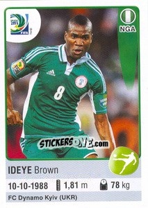 Sticker Ideye Brown - FIFA Confederation Cup Brazil 2013 n. 236 - Panini