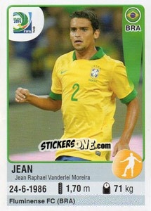 Figurina Jean - FIFA Confederation Cup Brazil 2013 - Panini