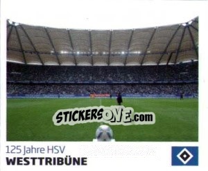 Sticker Westtribüne - Nur der HSV: 125 Jahre n. 2 - Juststickit