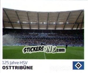 Sticker Osttribüne - Nur der HSV: 125 Jahre - Juststickit
