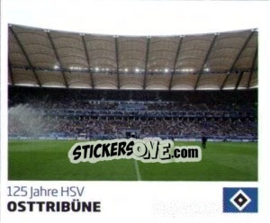 Sticker Osttribüne - Nur der HSV: 125 Jahre n. 3 - Juststickit