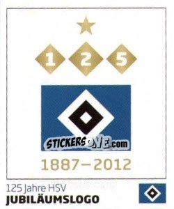 Sticker Jubiläumslogo - Nur der HSV: 125 Jahre - Juststickit