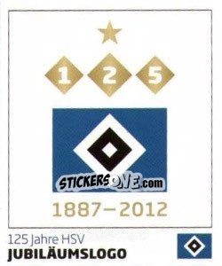 Figurina Jubiläumslogo - Nur der HSV: 125 Jahre - Juststickit