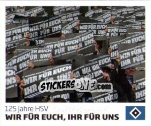 Sticker Wir Für Euch, Ihr Für Uns - Nur der HSV: 125 Jahre n. 14 - Juststickit