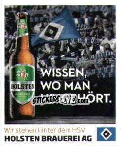 Sticker Holsten Brauerei AG - Nur der HSV: 125 Jahre n. 21 - Juststickit