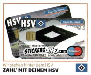 Sticker Zahl Mit Deinem HSV - Nur der HSV: 125 Jahre n. 23 - Juststickit