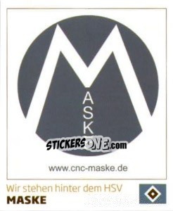 Sticker Maske - Nur der HSV: 125 Jahre n. 26 - Juststickit