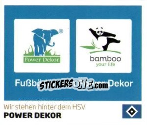 Sticker Power Dekor - Nur der HSV: 125 Jahre - Juststickit