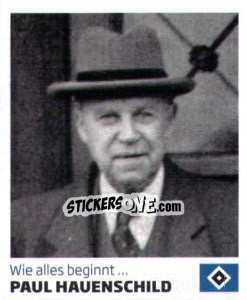 Sticker Paul Hauenschild - Nur der HSV: 125 Jahre - Juststickit