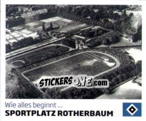 Sticker Sportplatz Rotherbaum - Nur der HSV: 125 Jahre - Juststickit