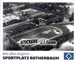 Sticker Sportplatz Rotherbaum - Nur der HSV: 125 Jahre n. 43 - Juststickit