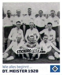 Sticker Dt. Meister 1928 - Nur der HSV: 125 Jahre - Juststickit
