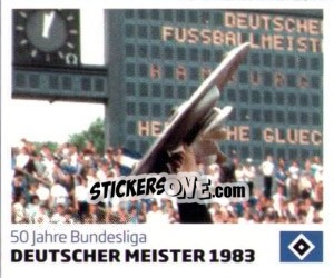 Sticker Deutscher Meister 1983 - Nur der HSV: 125 Jahre - Juststickit