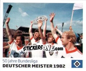 Sticker Deutscher Meister 1982 - Nur der HSV: 125 Jahre - Juststickit