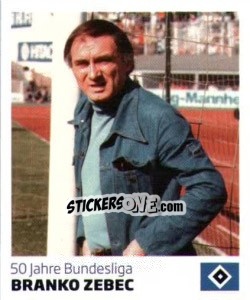 Sticker Branko Zebec - Nur der HSV: 125 Jahre - Juststickit