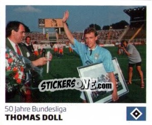 Sticker Thomas Doll - Nur der HSV: 125 Jahre n. 74 - Juststickit
