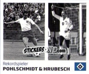 Figurina Pohlschmidt / Hrubesch - Nur der HSV: 125 Jahre - Juststickit