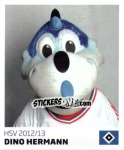 Sticker Dino Hermann - Nur der HSV: 125 Jahre - Juststickit