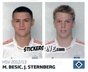 Sticker M.Besic, J.Sternberg - Nur der HSV: 125 Jahre - Juststickit