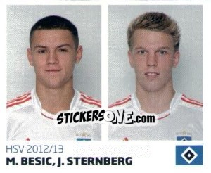 Cromo M.Besic, J.Sternberg - Nur der HSV: 125 Jahre - Juststickit