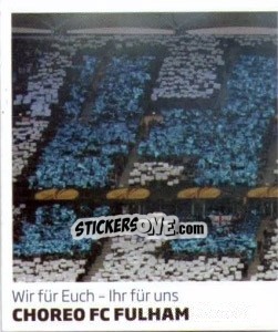 Sticker Choreo Fulham FC - Nur der HSV: 125 Jahre n. 123 - Juststickit
