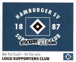 Sticker Logo Supporters Club - Nur der HSV: 125 Jahre n. 129 - Juststickit