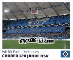 Sticker Choreo 120 Jahre HSV - Nur der HSV: 125 Jahre n. 132 - Juststickit