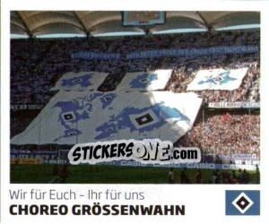 Sticker Choreo Grössenwahn - Nur der HSV: 125 Jahre n. 134 - Juststickit