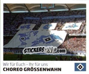 Sticker Choreo Grössenwahn - Nur der HSV: 125 Jahre - Juststickit