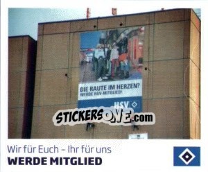 Cromo Werde Mitglied - Nur der HSV: 125 Jahre - Juststickit