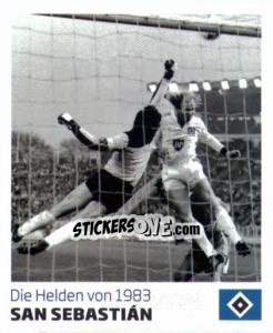 Sticker San Sebastian - Nur der HSV: 125 Jahre - Juststickit