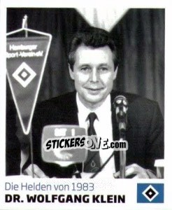 Figurina Dr. Wolfgang Klein - Nur der HSV: 125 Jahre - Juststickit