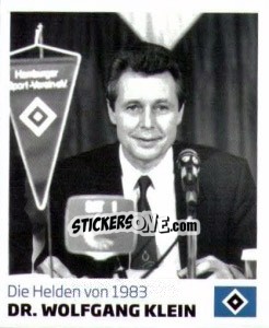 Sticker Dr. Wolfgang Klein - Nur der HSV: 125 Jahre n. 147 - Juststickit